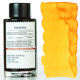 Rich yellow Phoenix fountain pen ink bottle.